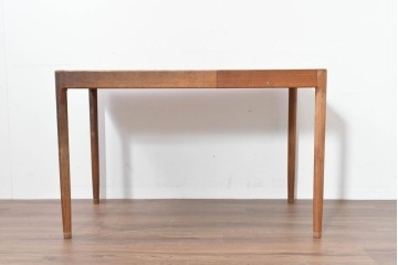 和製ヴィンテージ　激レア!　青林製作所　Tiffany(ティファニー)　チーク無垢材　希少な小型サイズのエクステンションテーブル　(R-086398)