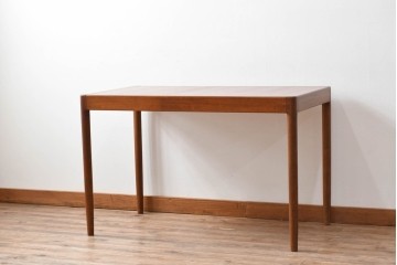 和製ヴィンテージ　激レア!　青林製作所　Tiffany(ティファニー)　チーク無垢材　希少な小型サイズのエクステンションテーブル　(R-086398)