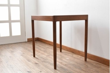 和製ヴィンテージ　激レア!　青林製作所　Tiffany(ティファニー)　チーク無垢材　希少な小型サイズのエクステンションテーブル　(R-086398)