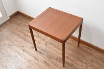 和製ヴィンテージ　激レア!　青林製作所　Tiffany(ティファニー)　チーク無垢材　希少な小型サイズのエクステンションテーブル　(R-086398)