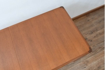 和製ヴィンテージ　激レア!　青林製作所　Tiffany(ティファニー)　チーク無垢材　希少な小型サイズのエクステンションテーブル　(R-086398)