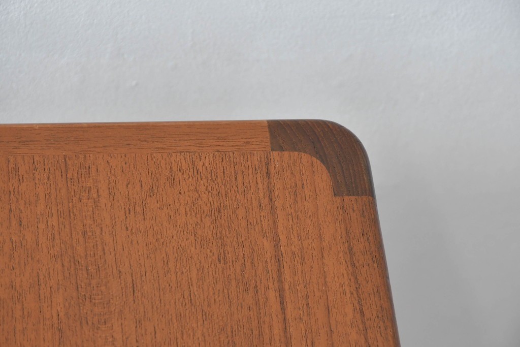 和製ヴィンテージ　激レア!　青林製作所　Tiffany(ティファニー)　チーク無垢材　希少な小型サイズのエクステンションテーブル　(R-086398)