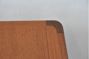 和製ヴィンテージ　激レア!　青林製作所　Tiffany(ティファニー)　チーク無垢材　希少な小型サイズのエクステンションテーブル　(R-086398)