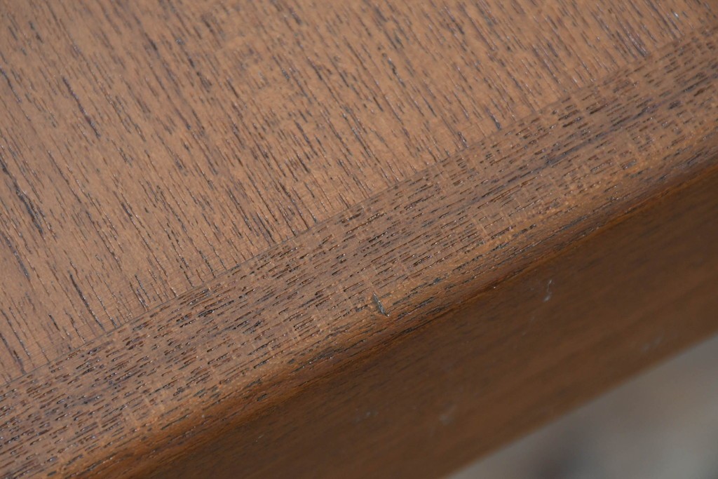 和製ヴィンテージ　激レア!　青林製作所　Tiffany(ティファニー)　チーク無垢材　希少な小型サイズのエクステンションテーブル　(R-086398)
