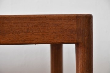 和製ヴィンテージ　激レア!　青林製作所　Tiffany(ティファニー)　チーク無垢材　希少な小型サイズのエクステンションテーブル　(R-086398)