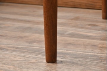 和製ヴィンテージ　激レア!　青林製作所　Tiffany(ティファニー)　チーク無垢材　希少な小型サイズのエクステンションテーブル　(R-086398)