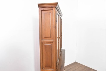 中古　美品　ACTUS(アクタス)取り扱い　バレンシアシリーズ　パイン材　花柄タイルが可愛らしいカップボード　(R-086402)