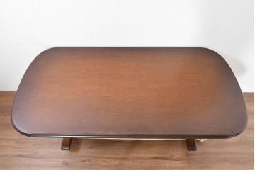 中古　美品　カリモク家具(karimoku)　COLONIAL(コロニアル)シリーズ　挽物脚のダイニングテーブル　(R-086405)