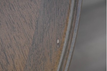 中古　希少な廃番品　maruni(マルニ木工)　オールドマルニ　角の取れたフォルムが魅力のエクステンションラウンドテーブル　(R-086409)