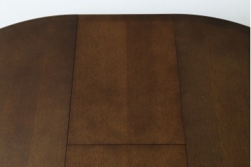 中古　希少な廃番品　maruni(マルニ木工)　オールドマルニ　角の取れたフォルムが魅力のエクステンションラウンドテーブル　(R-086409)