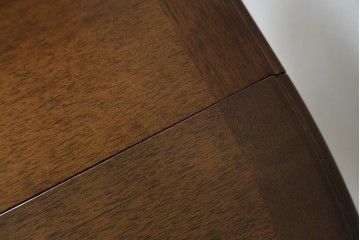 中古　希少な廃番品　maruni(マルニ木工)　オールドマルニ　角の取れたフォルムが魅力のエクステンションラウンドテーブル　(R-086409)