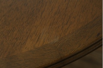 中古　希少な廃番品　maruni(マルニ木工)　オールドマルニ　角の取れたフォルムが魅力のエクステンションラウンドテーブル　(R-086409)