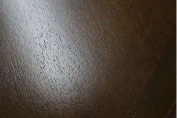 中古　希少な廃番品　maruni(マルニ木工)　オールドマルニ　角の取れたフォルムが魅力のエクステンションラウンドテーブル　(R-086409)