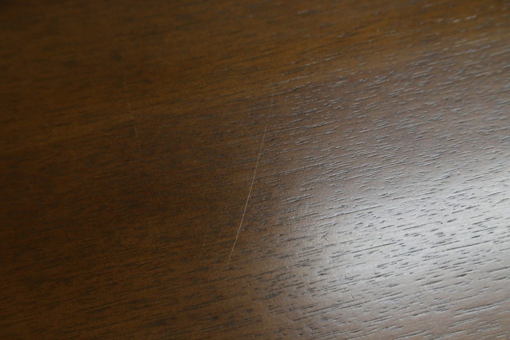 中古　希少な廃番品　maruni(マルニ木工)　オールドマルニ　角の取れたフォルムが魅力のエクステンションラウンドテーブル　(R-086409)