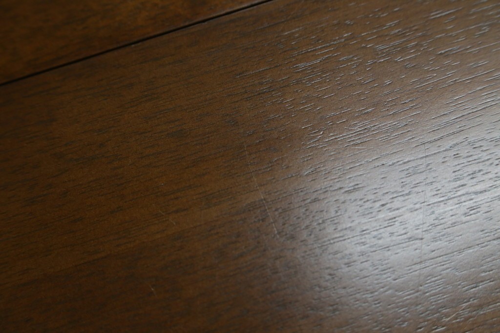 中古　希少な廃番品　maruni(マルニ木工)　オールドマルニ　角の取れたフォルムが魅力のエクステンションラウンドテーブル　(R-086409)