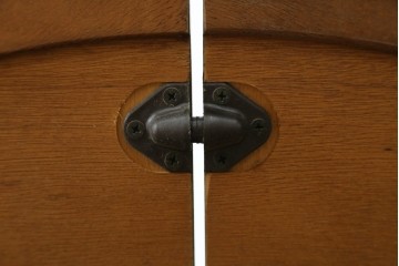 中古　希少な廃番品　maruni(マルニ木工)　オールドマルニ　角の取れたフォルムが魅力のエクステンションラウンドテーブル　(R-086409)