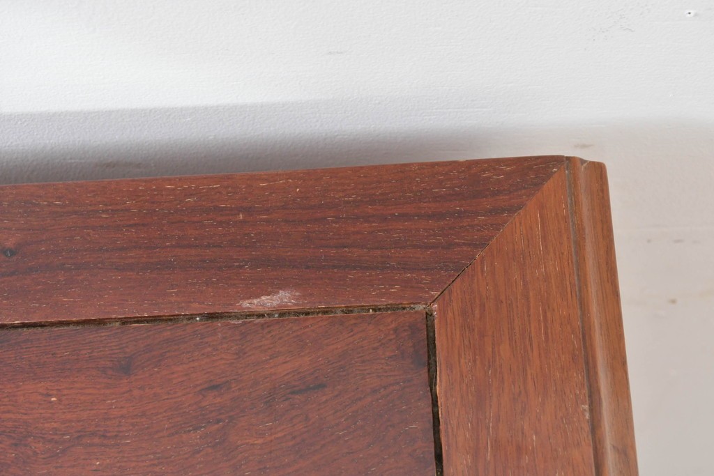 和製ヴィンテージ　花梨(カリン)材　艶やかな表面仕上げの猫脚チェスト　(R-086410)