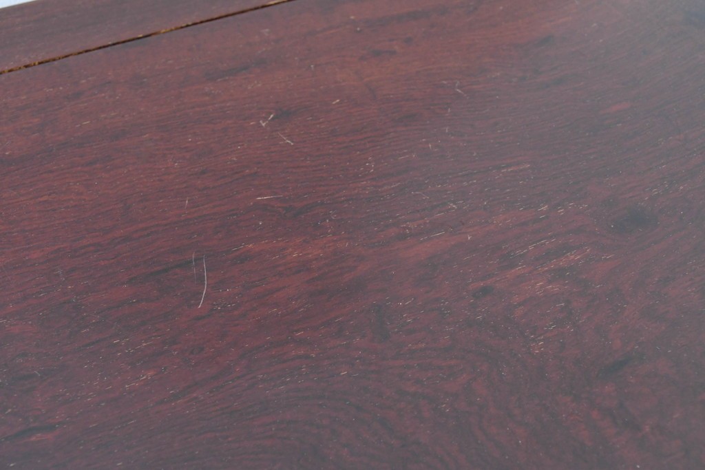 和製ヴィンテージ　花梨(カリン)材　艶やかな表面仕上げの猫脚チェスト　(R-086410)