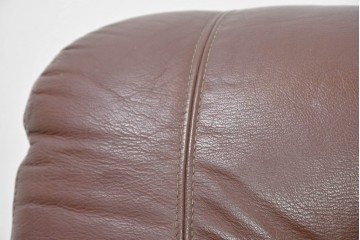 和製ヴィンテージ　maruni(マルニ木工)　オールドマルニ　ボタン留めキルティングが上品な本革ソファ　(R-086411)