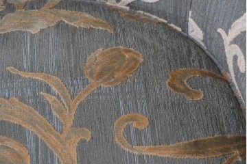 中古　maruni(マルニ木工)　地中海ロイヤルシリーズ(ROYAL)　シャルル　上品なジャガード織りのラウンジチェア　定価約30万円　(R-086412)