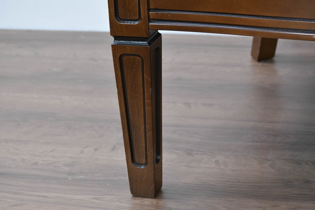 中古　maruni(マルニ木工)　地中海ロイヤルシリーズ(ROYAL)　シャルル　上品なジャガード織りのラウンジチェア　定価約30万円　(R-086412)