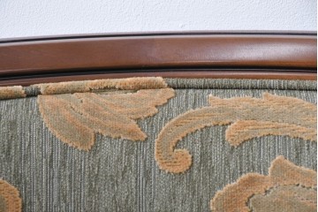 中古　maruni(マルニ木工)　地中海ロイヤルシリーズ(ROYAL)　シャルル　上品なジャガード織りのラウンジチェア　定価約30万円　(R-086412)