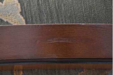 中古　maruni(マルニ木工)　地中海ロイヤルシリーズ(ROYAL)　シャルル　上品なジャガード織りのラウンジチェア　定価約30万円　(R-086412)