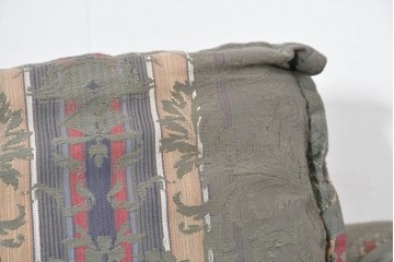 中古　maruni(マルニ木工)　地中海ロイヤルシリーズ(ROYAL)　ロベール　クラシカルなジャガード織りの1人掛けアームソファ2脚セット　現行定価(2脚合計)約62万円　(R-086413)