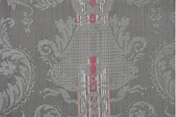 中古　maruni(マルニ木工)　地中海ロイヤルシリーズ(ROYAL)　ロベール　クラシカルなジャガード織りの1人掛けアームソファ2脚セット　現行定価(2脚合計)約62万円　(R-086413)