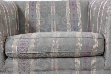 中古　maruni(マルニ木工)　地中海ロイヤルシリーズ(ROYAL)　ロベール　クラシカルなジャガード織りの1人掛けアームソファ2脚セット　現行定価(2脚合計)約62万円　(R-086413)