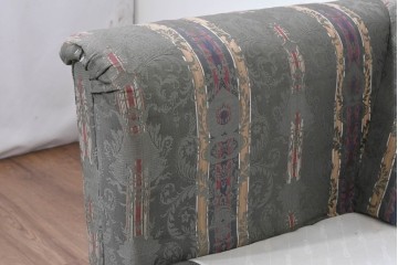 中古　maruni(マルニ木工)　地中海ロイヤルシリーズ(ROYAL)　ロベール　クラシカルなジャガード織りの1人掛けアームソファ2脚セット　現行定価(2脚合計)約62万円　(R-086413)