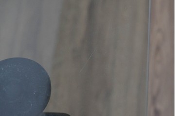 中古　美品　Cassina(カッシーナ)　LC6　スタイリッシュなガラストップのダイニングテーブル　定価約110万円　(R-086414)