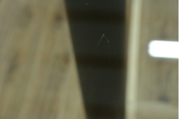 中古　美品　Cassina(カッシーナ)　LC6　スタイリッシュなガラストップのダイニングテーブル　定価約110万円　(R-086414)