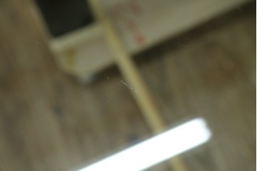 中古　美品　Cassina(カッシーナ)　LC6　スタイリッシュなガラストップのダイニングテーブル　定価約110万円　(R-086414)