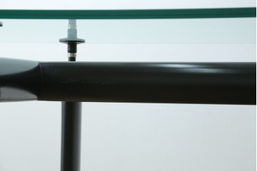 中古　美品　Cassina(カッシーナ)　LC6　スタイリッシュなガラストップのダイニングテーブル　定価約110万円　(R-086414)