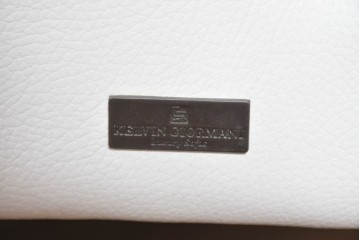 中古　KELVIN GIORMANI(ケルビン・ジョルマーニ)　本革　流れるような曲線が美しいカーブソファ　定価約38万円　(R-086415)