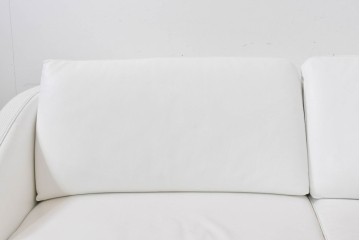 中古　KELVIN GIORMANI(ケルビン・ジョルマーニ)　本革　流れるような曲線が美しいカーブソファ　定価約38万円　(R-086415)