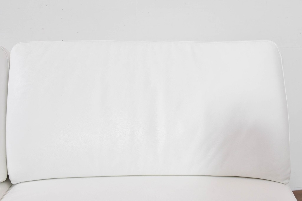 中古　KELVIN GIORMANI(ケルビン・ジョルマーニ)　本革　流れるような曲線が美しいカーブソファ　定価約38万円　(R-086415)