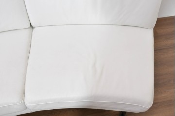 中古　KELVIN GIORMANI(ケルビン・ジョルマーニ)　本革　流れるような曲線が美しいカーブソファ　定価約38万円　(R-086415)