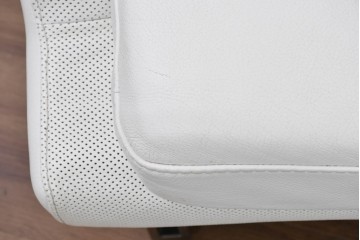 中古　KELVIN GIORMANI(ケルビン・ジョルマーニ)　本革　流れるような曲線が美しいカーブソファ　定価約38万円　(R-086415)