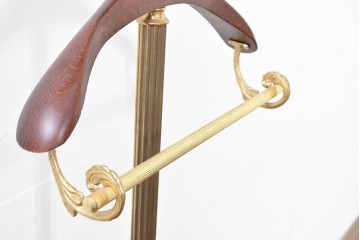 中古　高級品　イタリア製　ゴールドカラーが上品なトレー付きバレットスタンド　(R-086422)