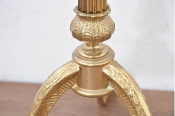 中古　高級品　イタリア製　ゴールドカラーが上品なトレー付きバレットスタンド　(R-086422)