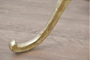 中古　高級品　イタリア製　ゴールドカラーが上品なトレー付きバレットスタンド　(R-086422)