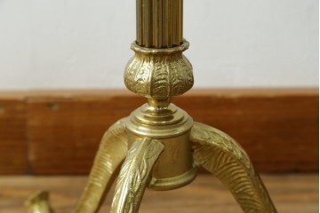 中古　高級品　イタリア製　ゴールドカラーが上品なトレー付きバレットスタンド　(R-086422)