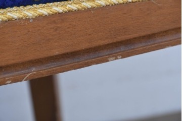 中古　ヨーロッパ高級輸入品　希少デザインの生地を使用したセティ　定価約32万円　(R-086423)