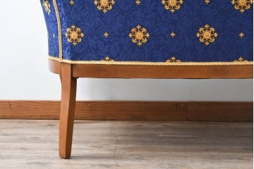 中古　ヨーロッパ高級輸入品　希少デザインの生地を使用したセティ　定価約32万円　(R-086423)