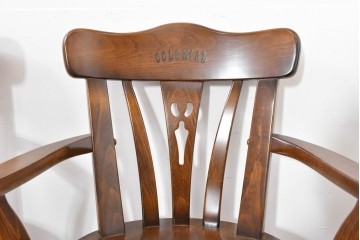 中古　美品　カリモク家具(karimoku)　コロニアルシリーズ　CC1834NK　回転式アームチェア4脚セット　定価(4脚合計)約26万円　(R-086426)