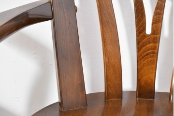 中古　美品　カリモク家具(karimoku)　コロニアルシリーズ　CC1834NK　回転式アームチェア4脚セット　定価(4脚合計)約26万円　(R-086426)