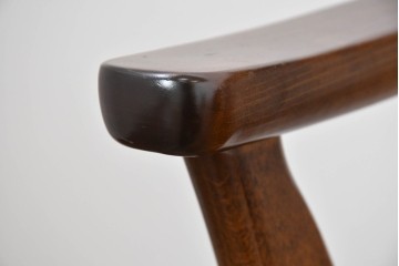 中古　美品　カリモク家具(karimoku)　コロニアルシリーズ　CC1834NK　回転式アームチェア4脚セット　定価(4脚合計)約26万円　(R-086426)