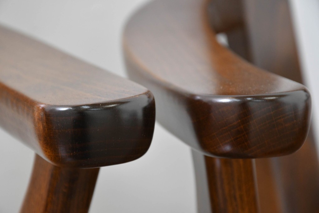 中古　美品　カリモク家具(karimoku)　コロニアルシリーズ　CC1834NK　回転式アームチェア4脚セット　定価(4脚合計)約26万円　(R-086426)